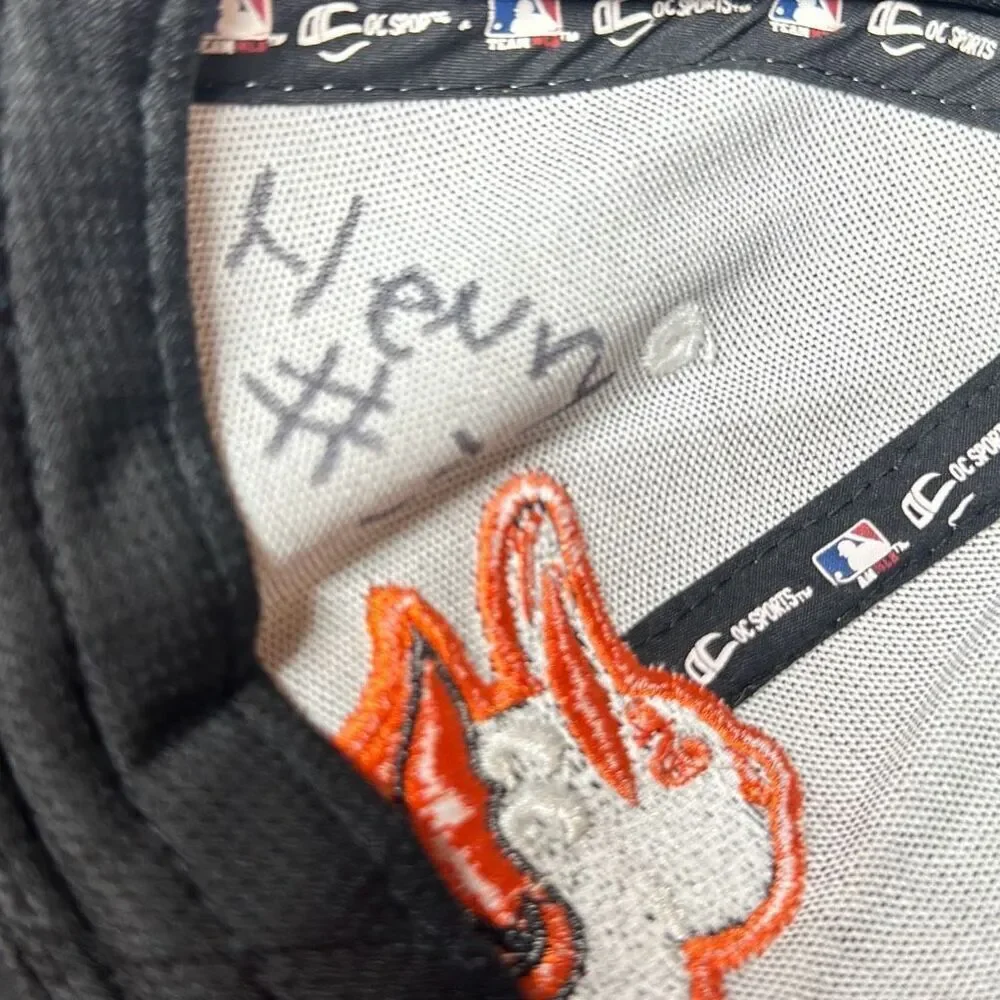 MLB name written